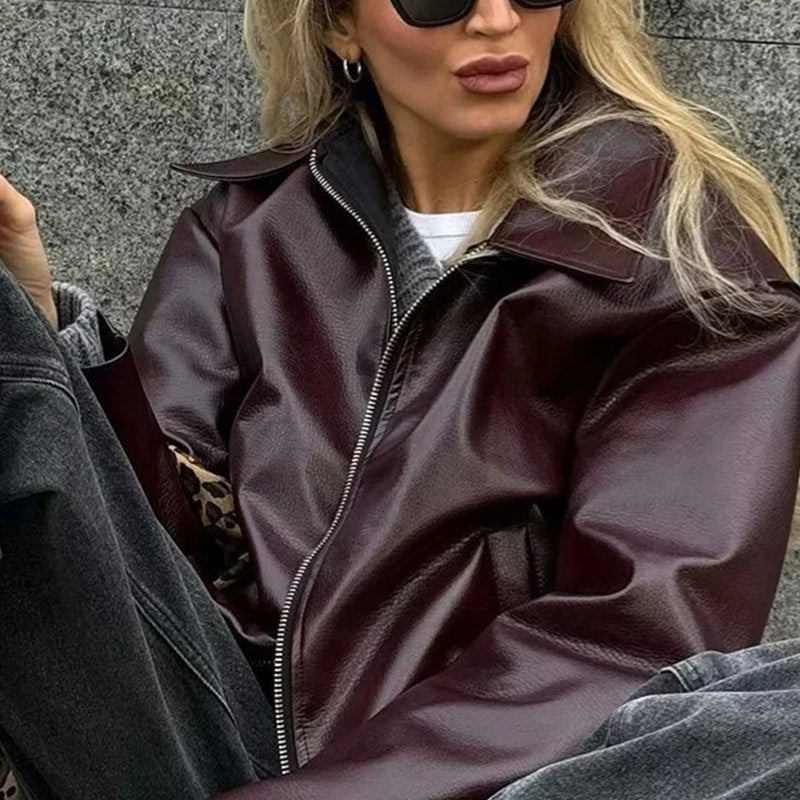 Damjacka Lång Ärmar Blixtlås Högkvalitativ Polyester-6