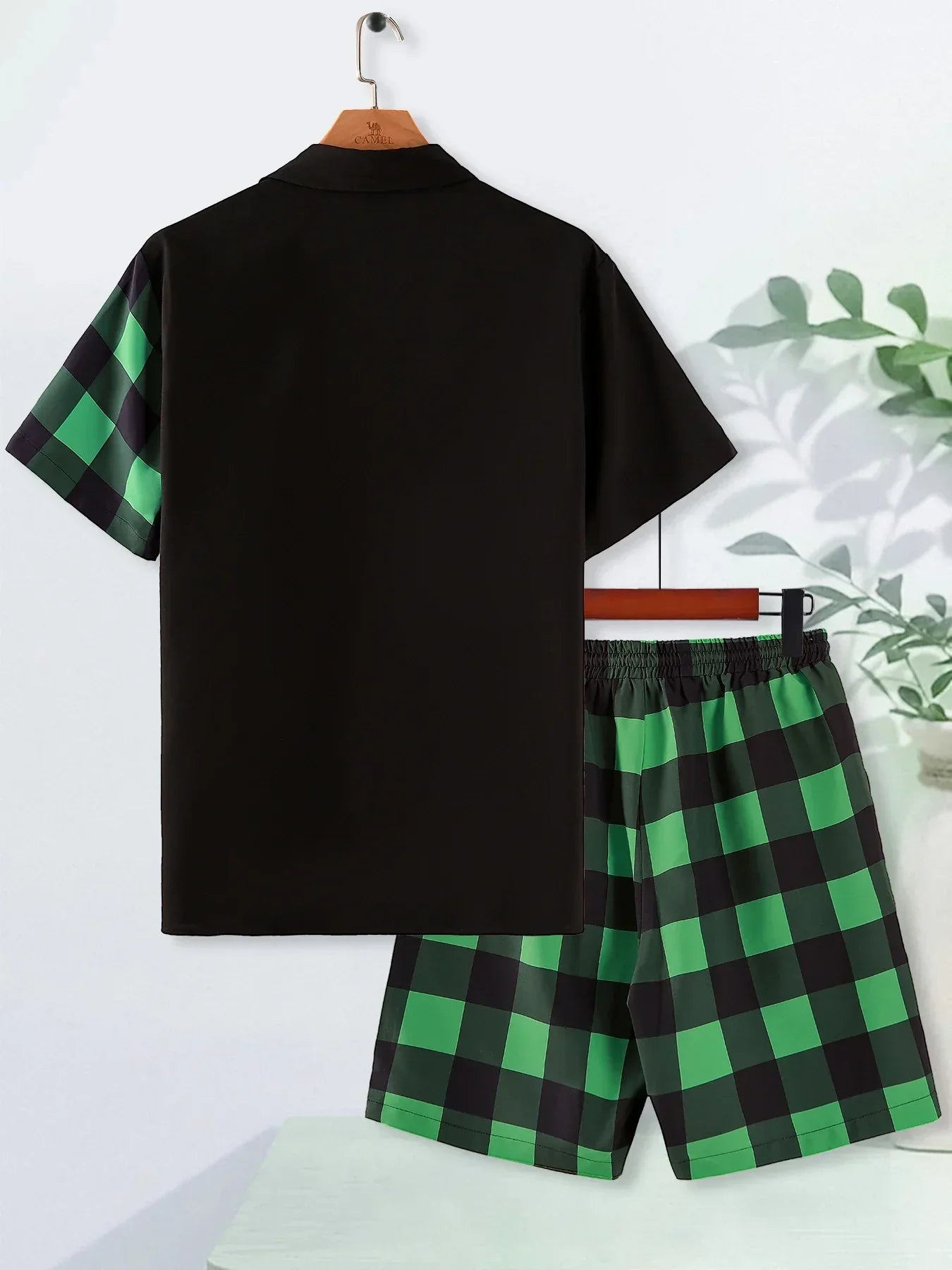 Dam Tvådelat Set Mönstrad Polyester-2