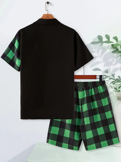 Dam Tvådelat Set Mönstrad Polyester-2