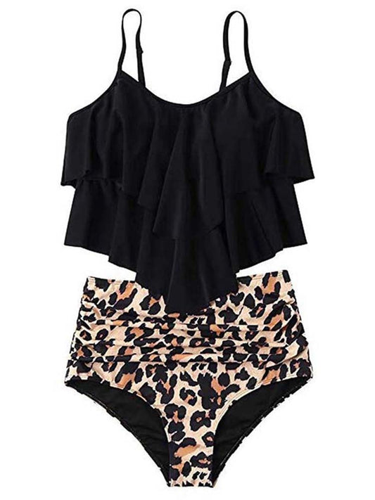 Dam Hög Midja Bikini Vattenavvisande Material 1