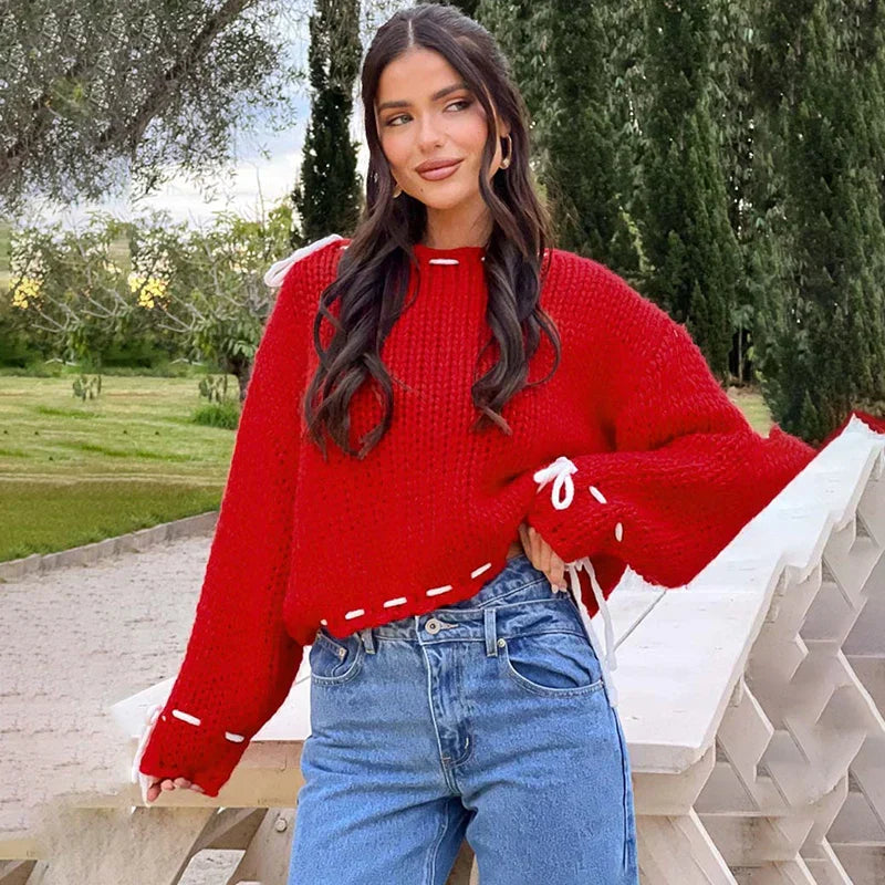 Variant image for Dam Tröja O-Neck Polyester Enfärgad för Vardagsbruk-13