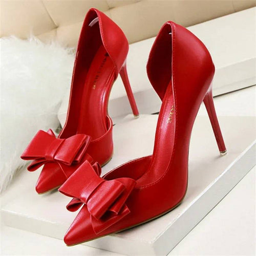 Dam Stiletto Skor PVC Gummi Elegant Design-1