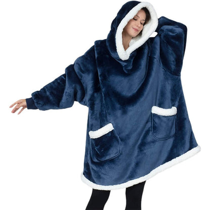 Kvinnors Fleece Tak med Ärmar Mjuk och Bekväm 4