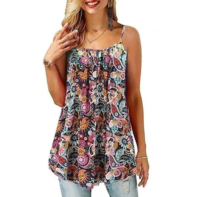 Dam Blus Lätt Polyester Elegant Design-2