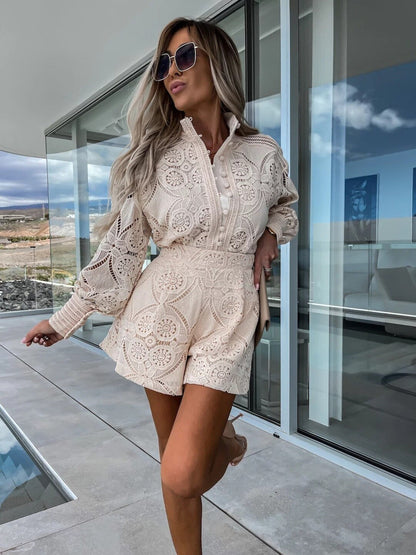 Dam Träningsshorts Monokrom Polyester Spandex för Komfort och Rörelsefrihet-6