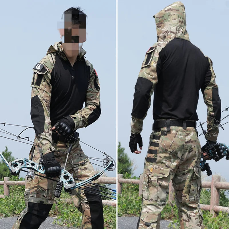 Herren Uniform Spezialkräfte Robustes Polyester-6