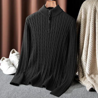 Herr Turtleneck Tröja Termo Med Zip Polyester 7