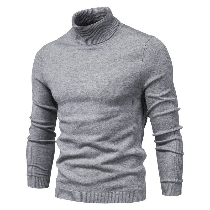 Variant image for Mäns Turtleneck Tröja Figurnära Högkvalitativt Tyg-2