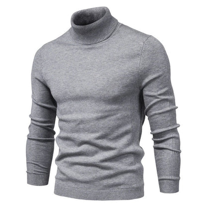 Variant image for Mäns Turtleneck Tröja Figurnära Högkvalitativt Tyg-2