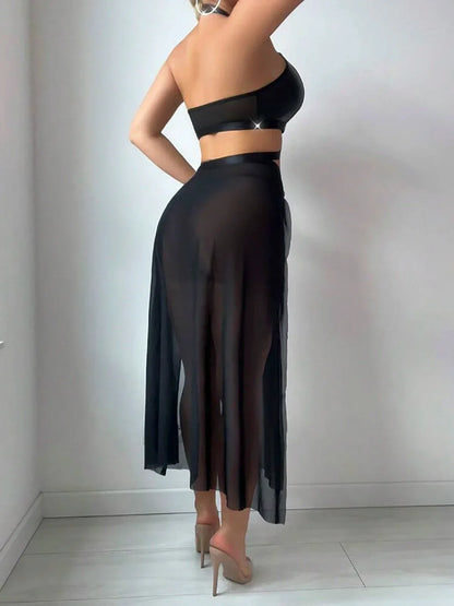 Damunderkläder Set Trådlös Polyester Snygga Underkläder-5