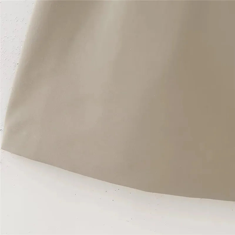 Kvinnors Miniklänning Fyrkantig Halsringning Polyester-5