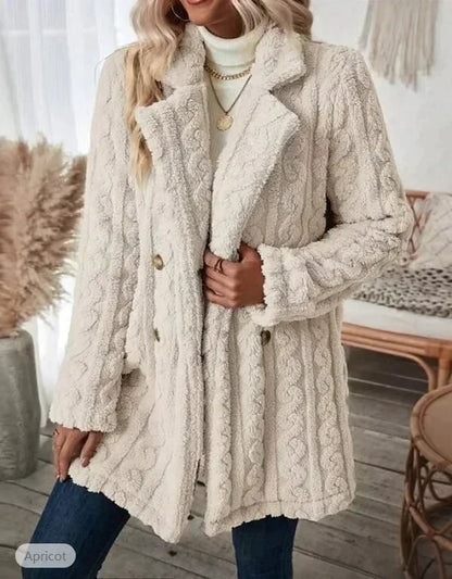 Damjacka Teddy med Långa Ärmar i Polyester för Dam 6