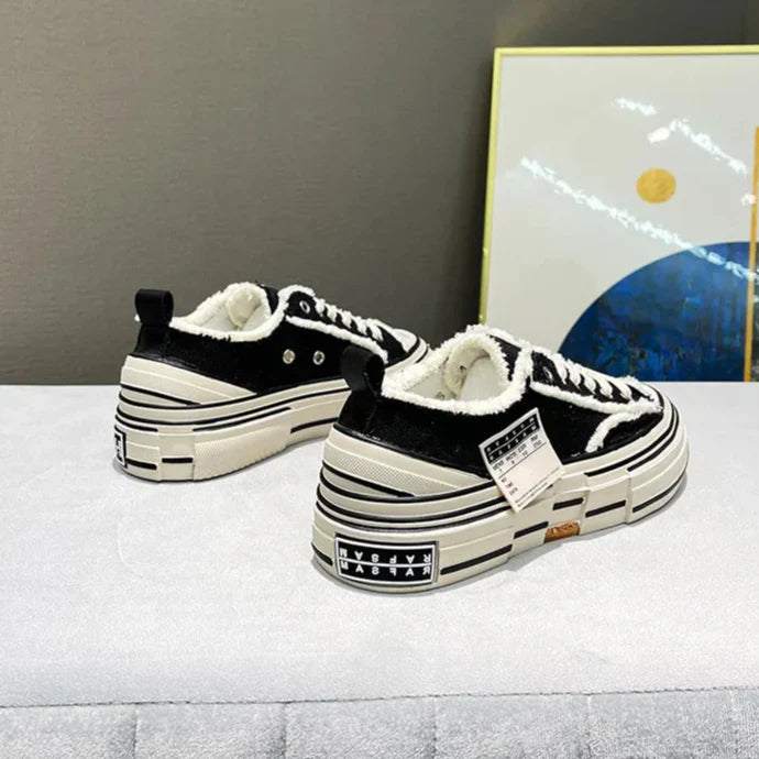 Herr Sneakers Låg Skärning Canvas Bekväm Skor-6