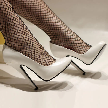 Dam Stilettos Hög Klack PU-material 8 cm-2