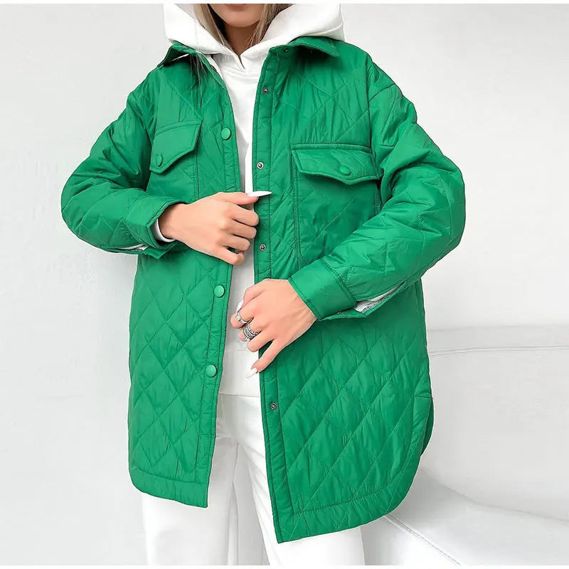 Variant image for Damjacka Quiltad med Midjebälte i Polyester-21