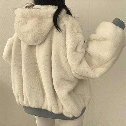 Herrjacka Reversibel Avslappnad Polyester för Höst-5