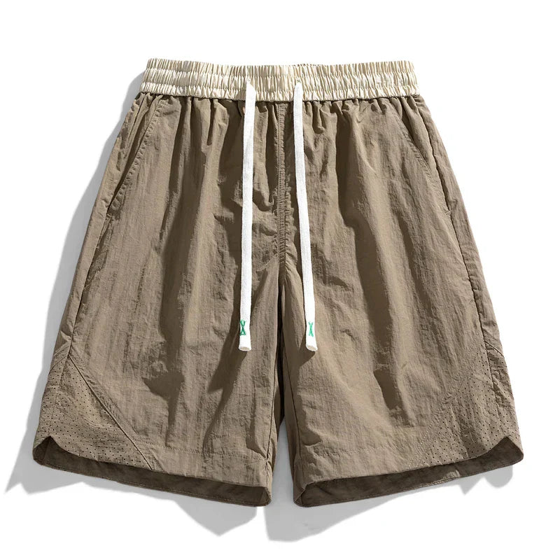 Herr Shorts Ventilerad Nederkant Justerbar Snörning 100% Bomull-1