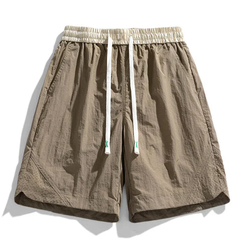 Herr Shorts Ventilerad Nederkant Justerbar Snörning 100% Bomull-1