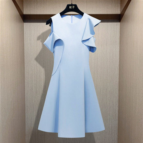 Herr Miniklänning A-line Monokrom Polyester-5