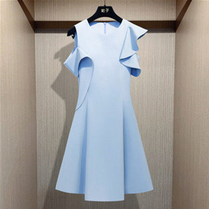 Herr Miniklänning A-line Monokrom Polyester-5