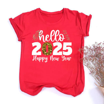 Herr T-shirt Modern Design Bomull med Inskription 14