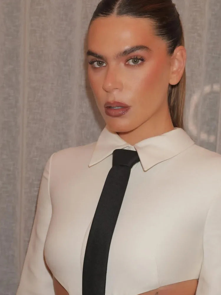 Kvinnors Miniklänning Slim Fit Patchwork Polyester Spandex 5