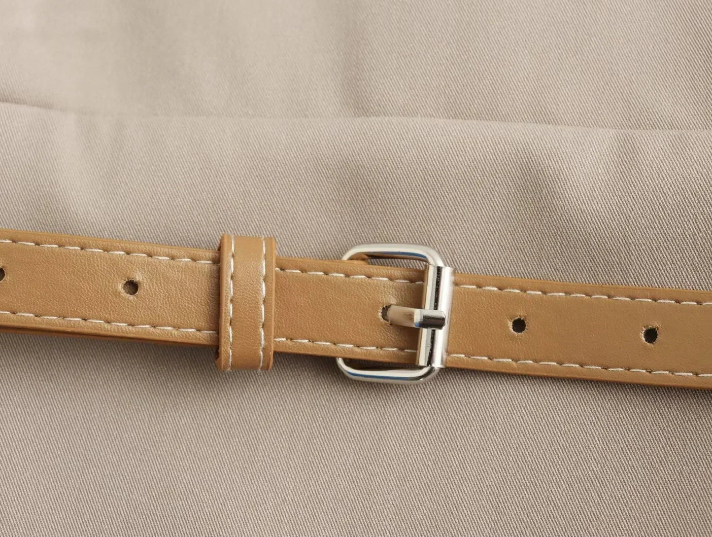 Kvinnors Miniklänning med Bälte A-linje Polyester Glittrig-5