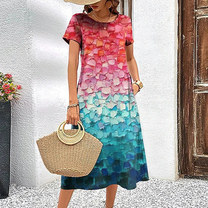 Variant image for Kvinna Lätt Klänning Originaldesign Högkvalitativt Tyg-9