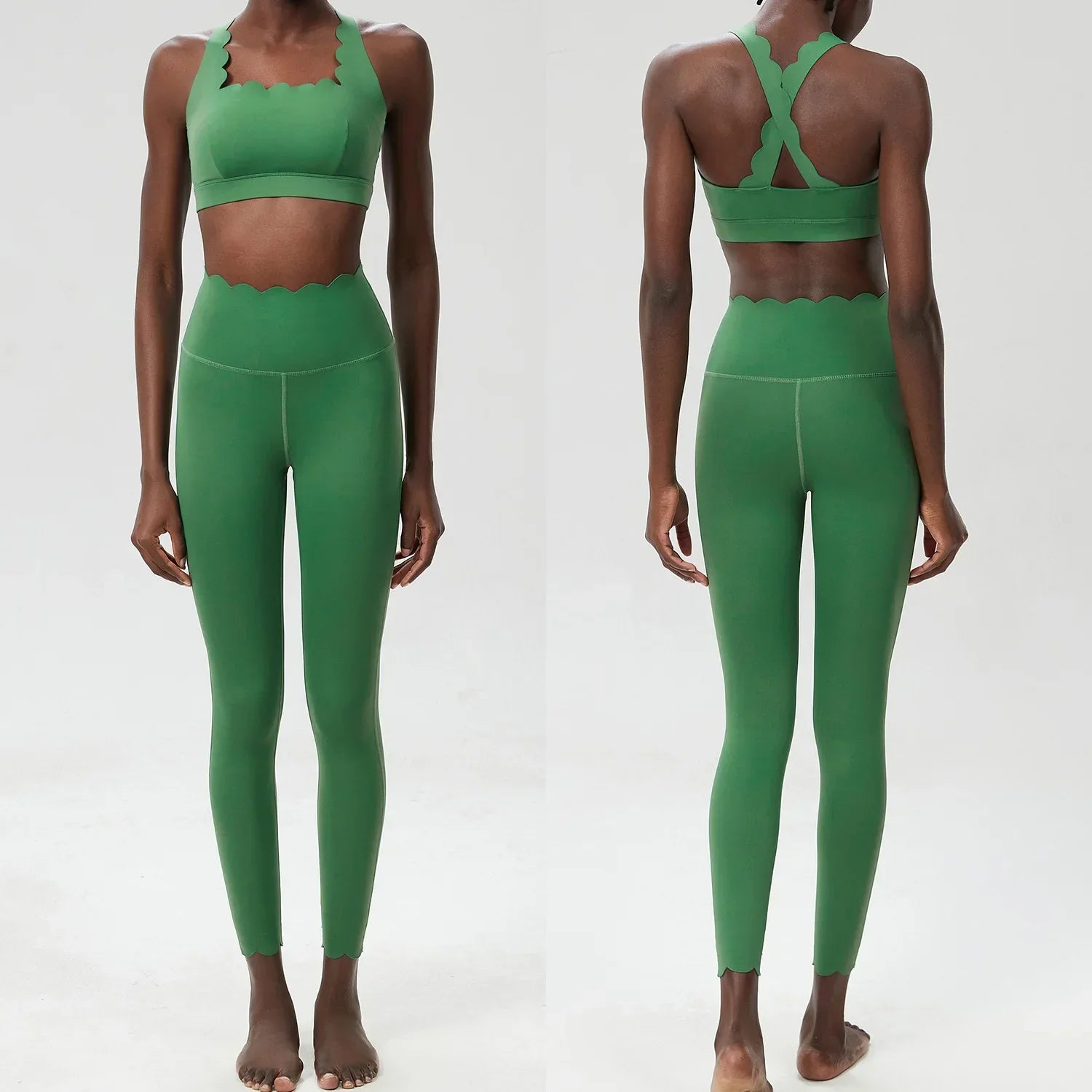 Variant image for Dam Leggings Set Sportig Ärmlös Nylon Spandex-9
