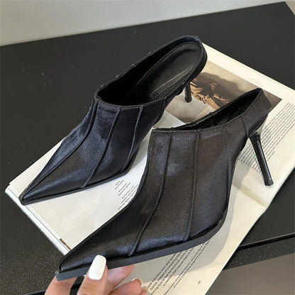 Variant image for Dam Mules Skor Spetsig Form PU-material Hög Klack-11