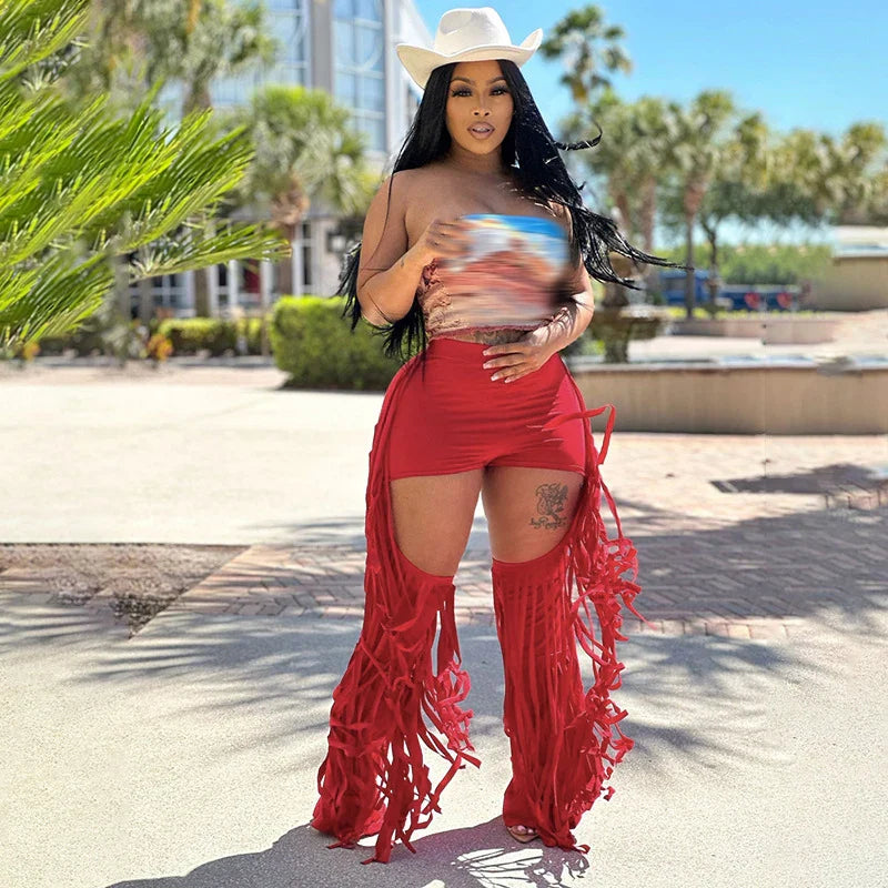 Variant image for Dam Byxor Hög Midja Monokrom Design med Resår i Midjan Snygga Byxor-4