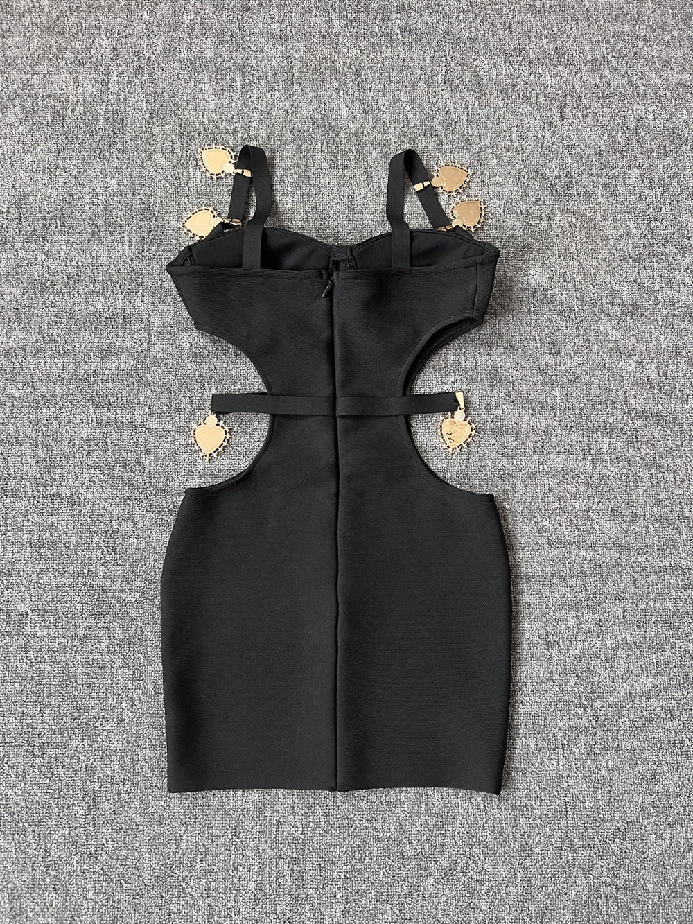 Kvinnors Miniklänning Figurnära V-Formad Polyester-2