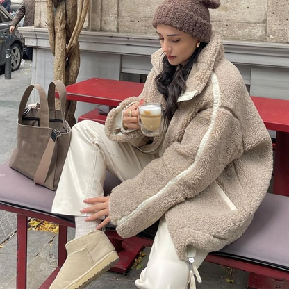 Dam Kappa Avslappnad Stil Polyester Mjuk-2