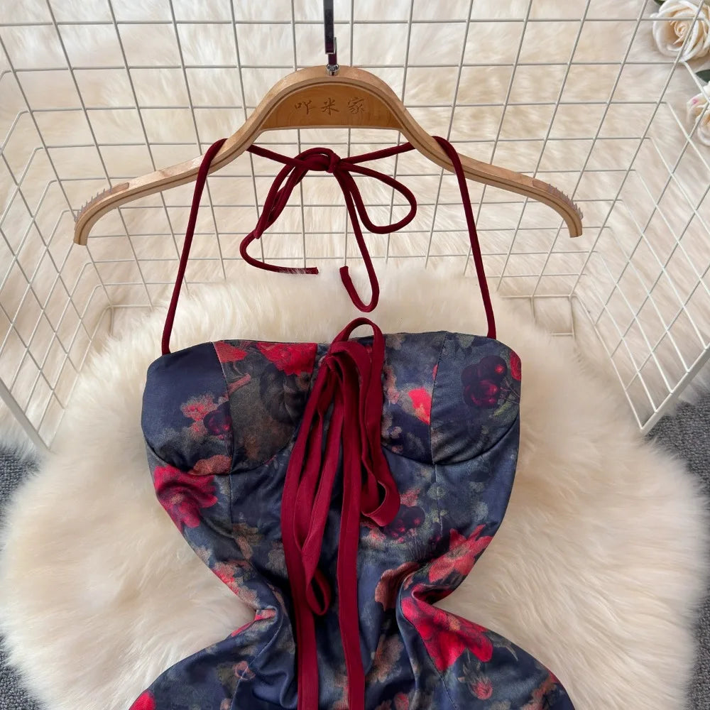 Dam Maxiklänning Slangformad Polyester Spandex-3