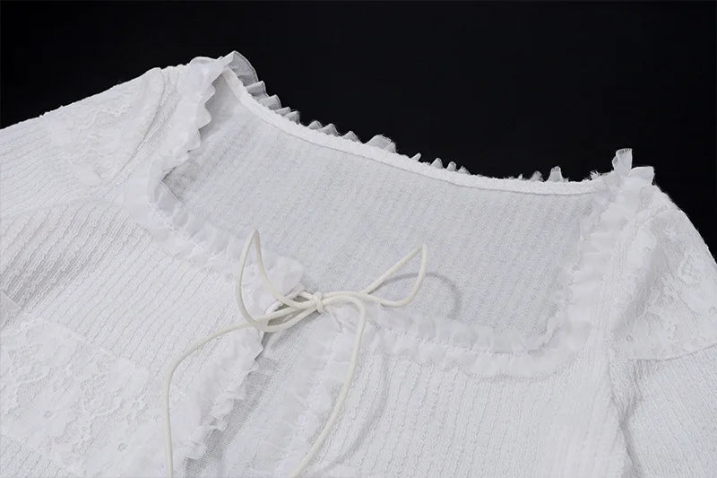 Dam Klänning A-Line Ruffled Polyester Spandex-5