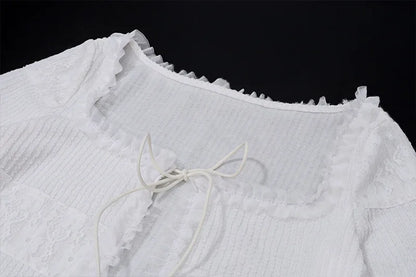 Dam Klänning A-Line Ruffled Polyester Spandex-5