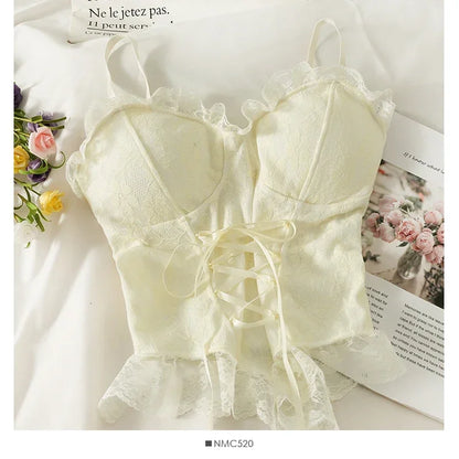 Dam Crop Top Enfärgad Polyester-5