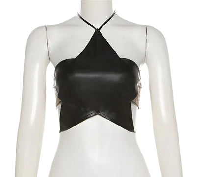 Dam Topp Festtoppar Tropisk Design Polyester Spandex-3