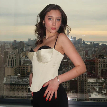 Flicka Slim Fit Festtopp Mjuk Bomull Modern Design-4