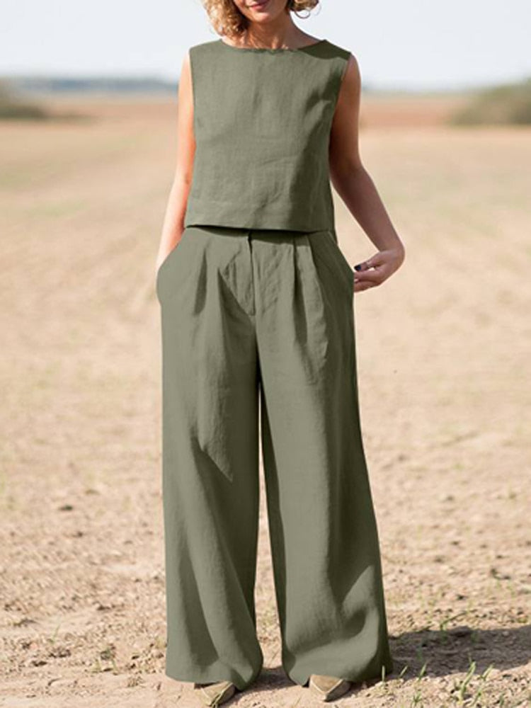 2-delad Dräkt för Kvinnor i Tidlös Stil – Elegant Polyester Outfit för Vardag och Fest, Normal Passform, S-XL 9