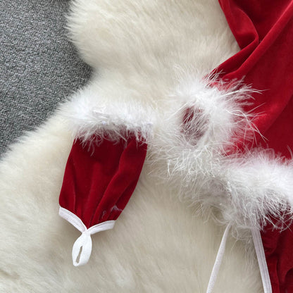 Kvinnors Nalle Klänning Medium Polyester Stretch-5