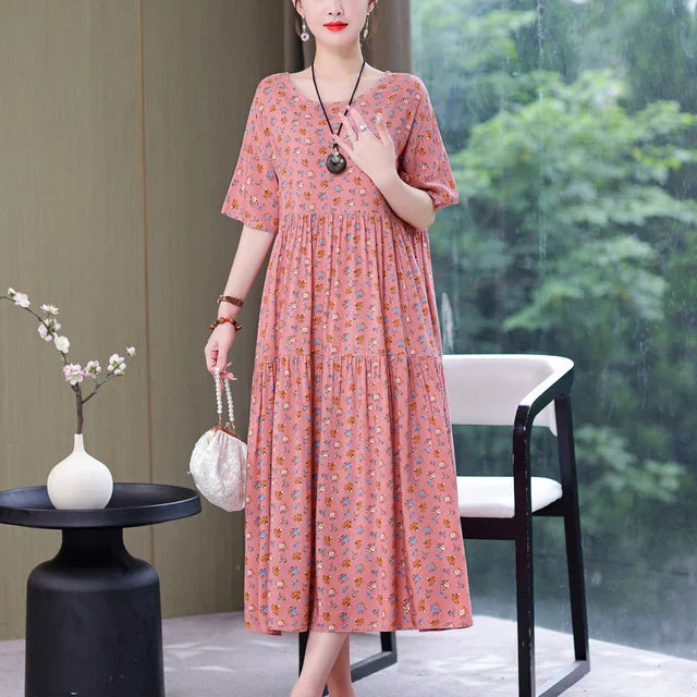 Variant image for Kvinnors Klänning Luftig Design 100% Bomull-49