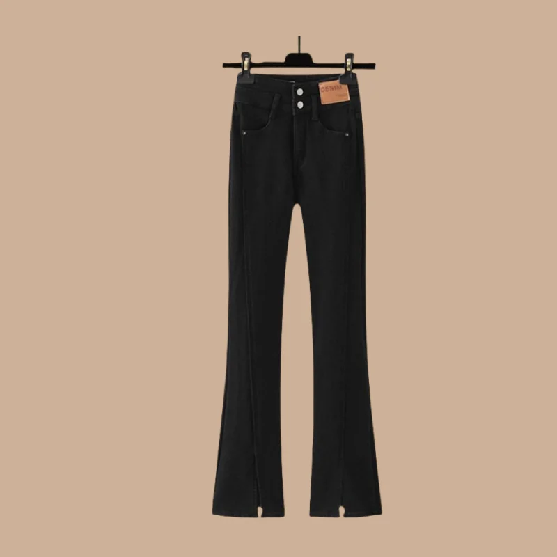 Dam Byxdress Sträckt Polyester Med Anpassningsbar Passform-3