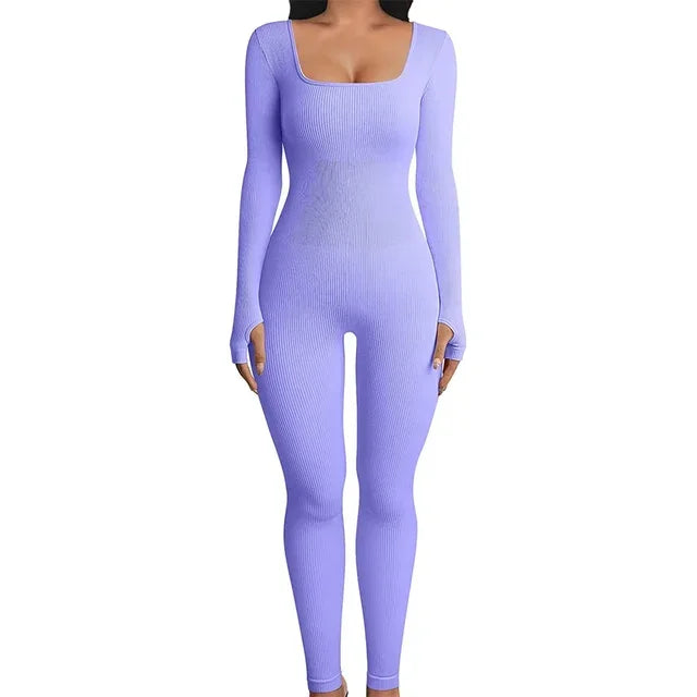 Variant image for Dam Jumpsuit Lång Byxa Stretchig Polyester Spandex-7