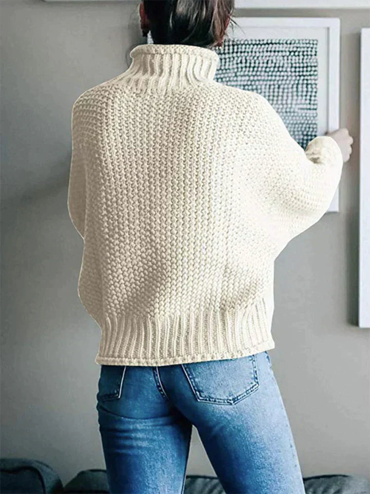 Stickad Dam Tröja Elegant Polyester Regular Fit 2