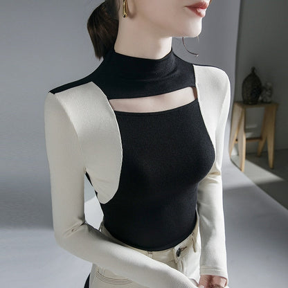Dam Blus Turtleneck Viskosblandning 2