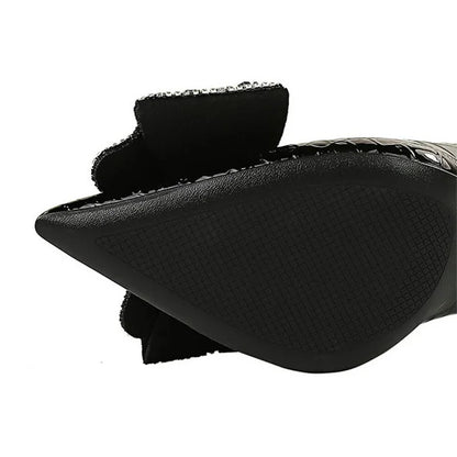 Dam Stilettos Spetsig Design PVC-5