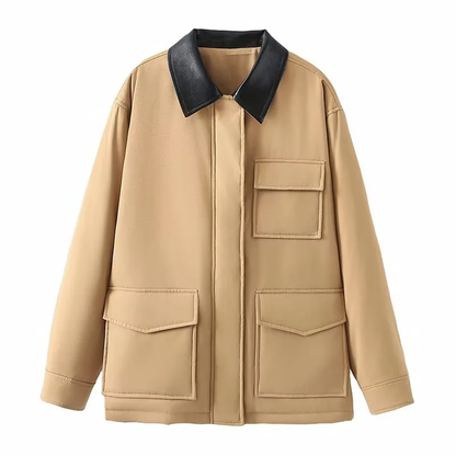 Damjacka Stepp Kontrasterande Design Polyester-1
