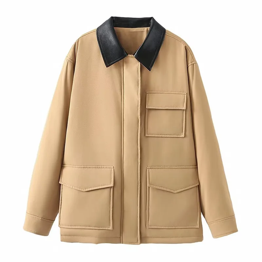 Damjacka Stepp Kontrasterande Design Polyester-1