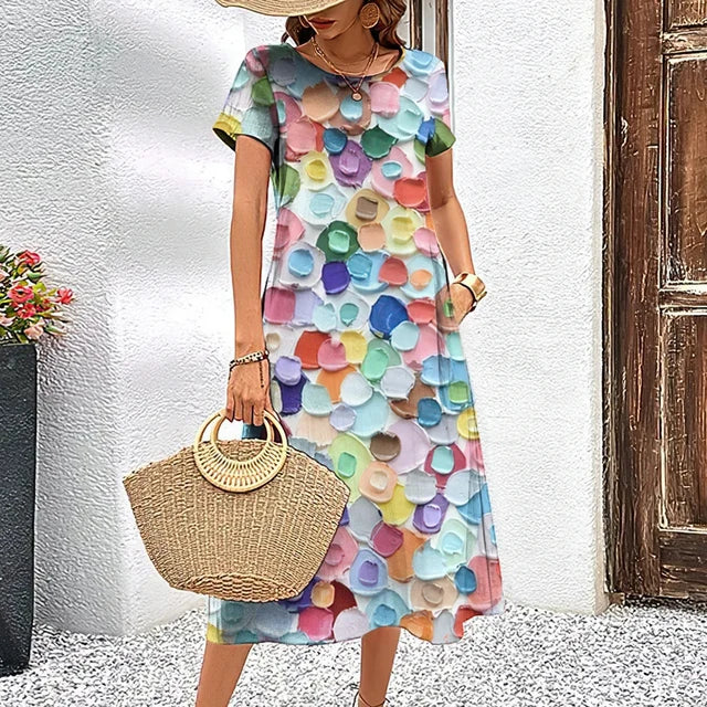 Variant image for Kvinna Lätt Klänning Originaldesign Högkvalitativt Tyg-7